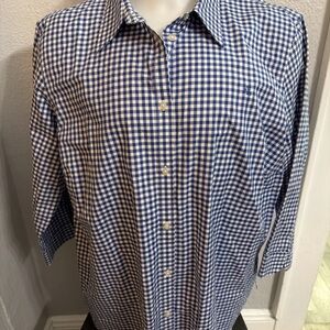 Lauren Ralph Lauren Men’s Button Down Shirt Size 3X  Plaid Blue Long Sleeve